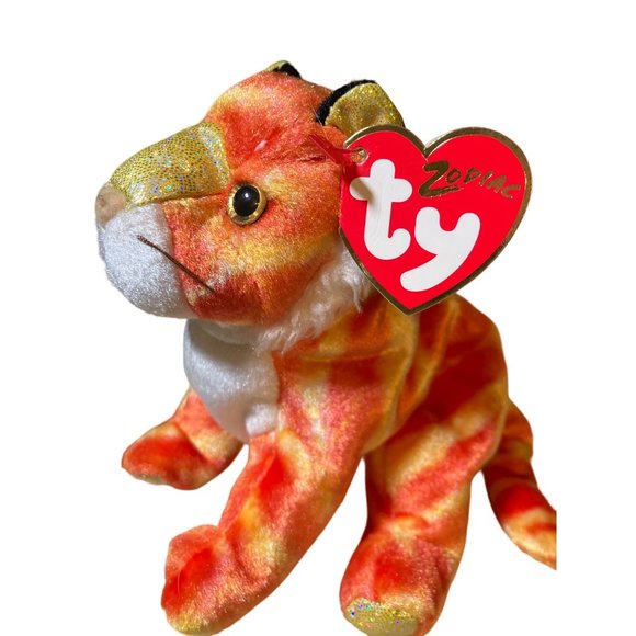 Ty Beanie Baby Zodiac Tiger with Tags retired 2000 - Picture 3 of 11